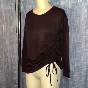 LOFT Lounge Side Ruched Sweater